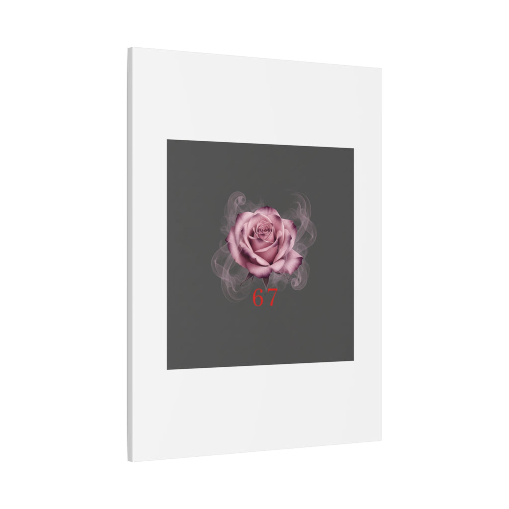 6 7 Valentine's Canvas | Viral Gothic Rose Wall Art | 6 7 Meaning Dark Romance
