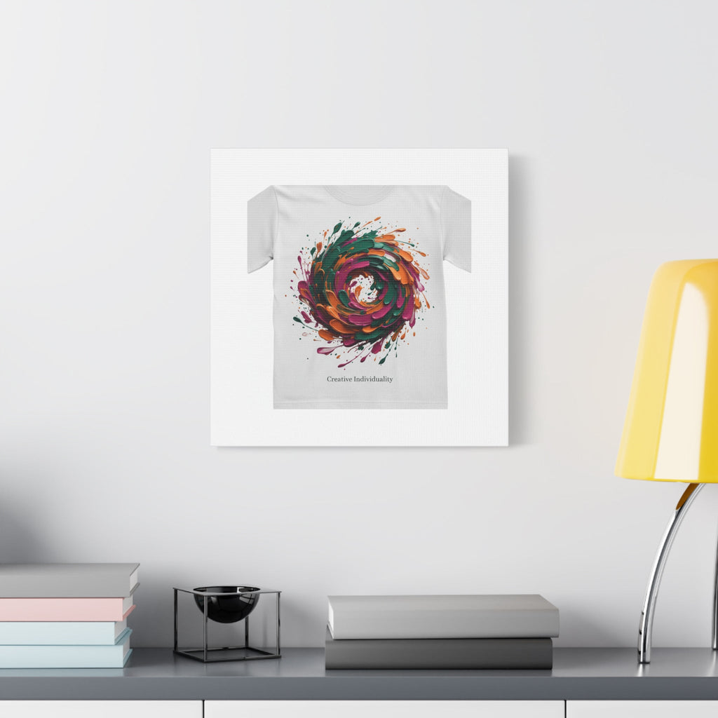 Painterly Abstract Floral Swirl Canvas | Matte Stretched Canvas