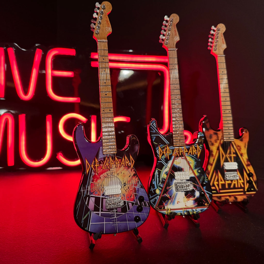 Def Leppard’s “Pyromania” Miniature Guitar