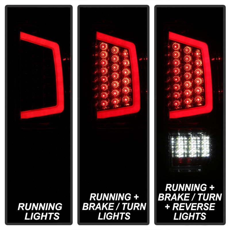 SPYDER xTune 16-18 Toyota Tacoma Light Bar LED Tail Lights - Chrome (ALT-JH-TTA16-LBLED-C) 9041709