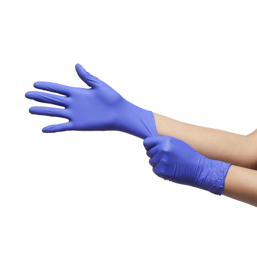 McKesson Confiderm® 3.0 Nitrile Exam Glove, Large, Blue 14-6N36