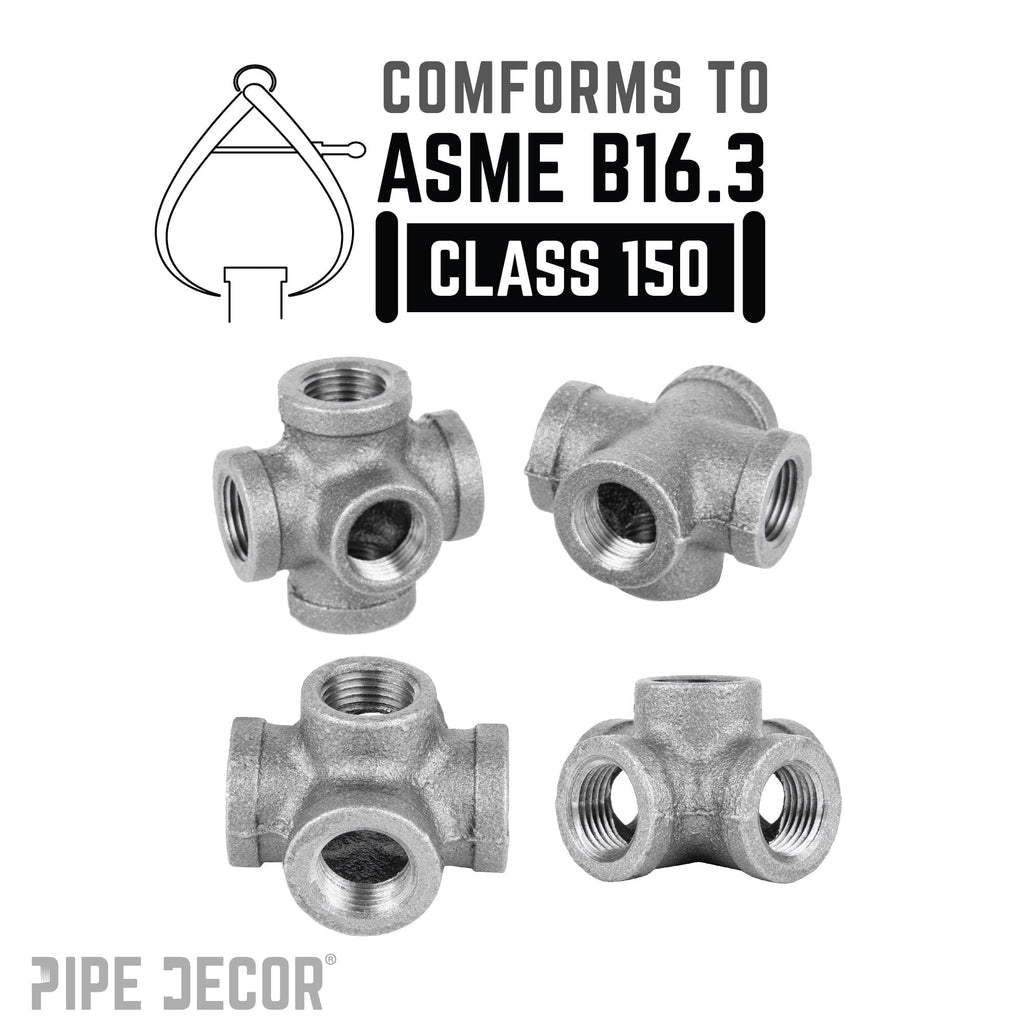 1/2 in. Black 5 - Way Fitting - PhishStones Products