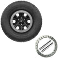 Ford Racing 2021 Bronco 17x8.5 Beadlock Gloss Black Sasquatch Wheel Kit M-1007-DC17A