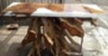 Resin Teakroot Console White 48in