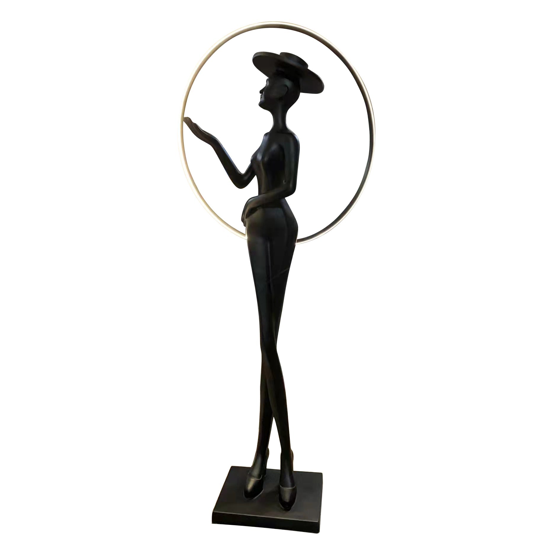 Western Lady Silouette