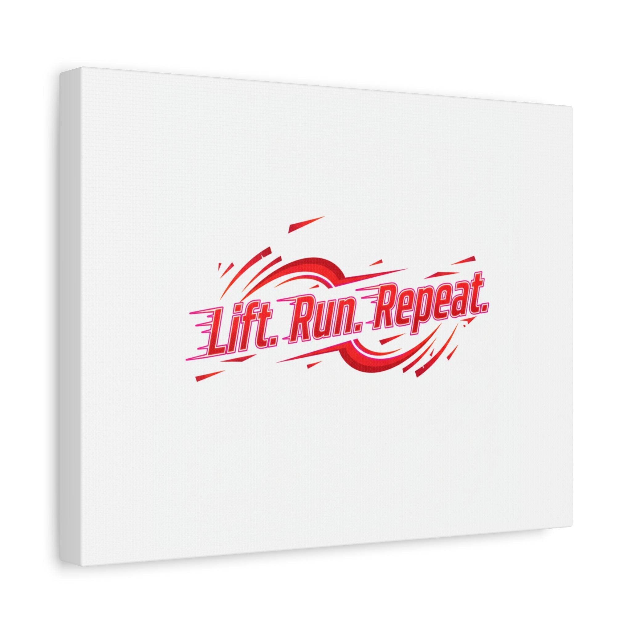 Lift Run Repeat Canvas | Fitness Wall Art, Gym Motivation