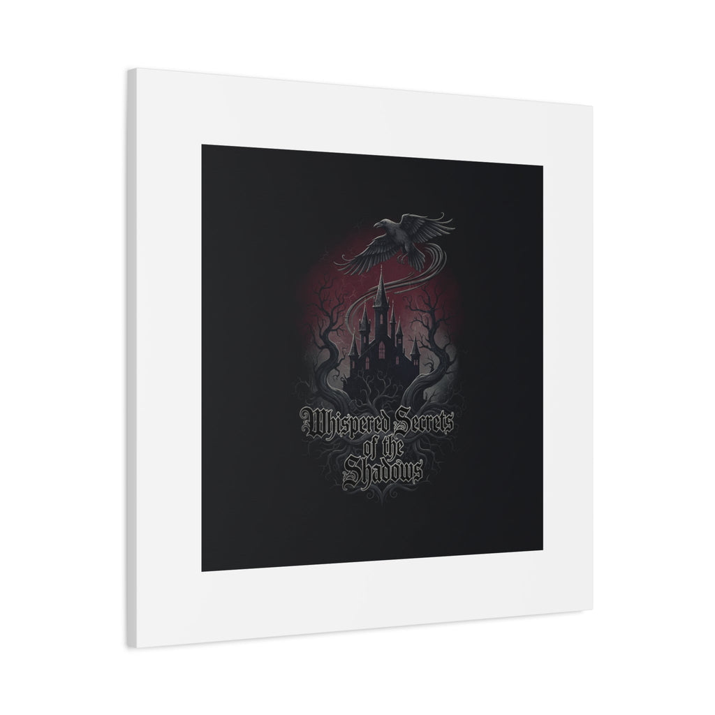 Whispered Secrets of the Shadows Castle Wall Art, Matte Canvas | Gothic Medieval Decor