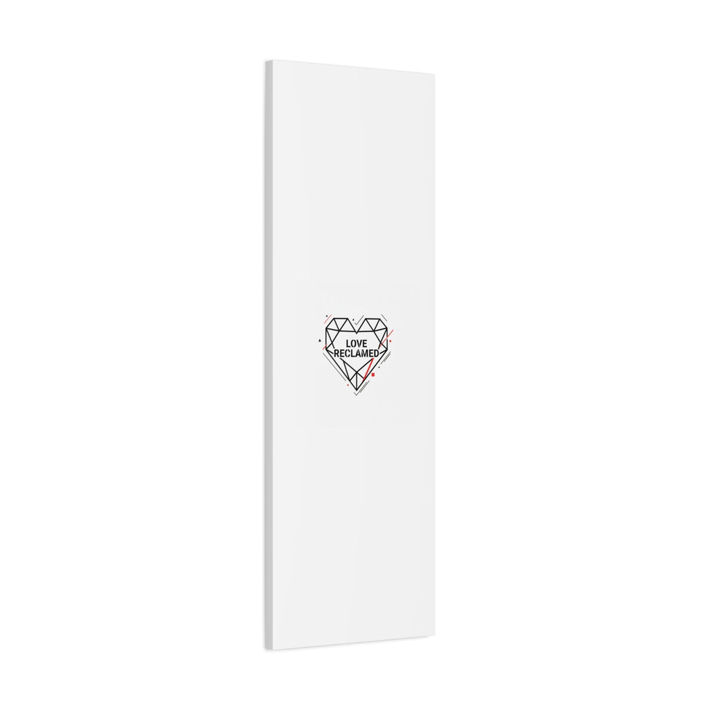 Love Reclaimed Canvas | modern heart design, minimalist love icon