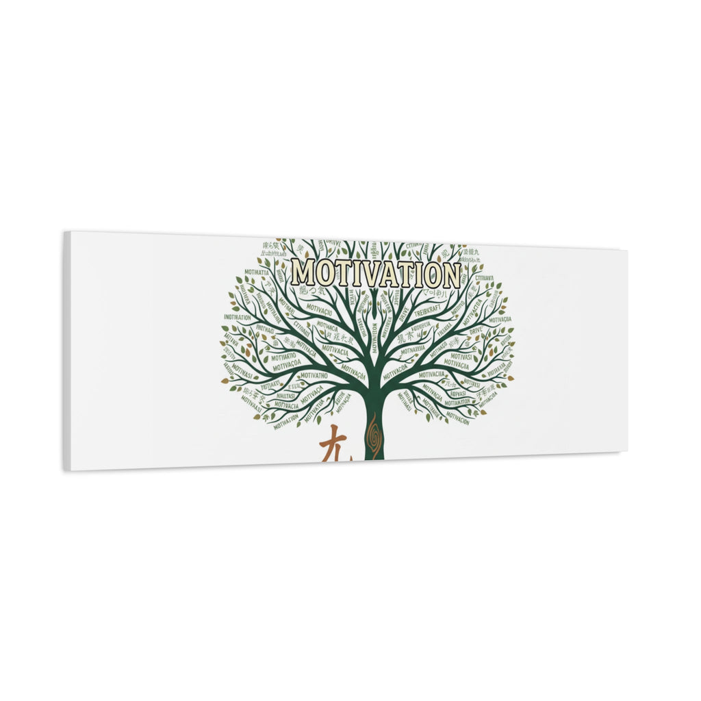 Handwritten Doodle Tree Canvas | Matte Stretched Wall Art