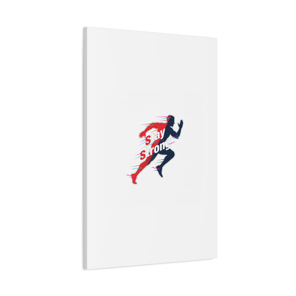 Stay Strong Runner Canvas | Fitness Motivation, Gym Wall Art