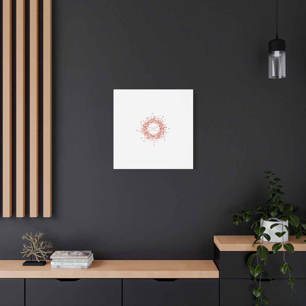 Tiny Heart Confetti Canvas | Matte Stretched Wall Art