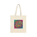Yeet Sleep Repeat Tote | Slogan & Glitch Graphic, Meme Phrase Canvas