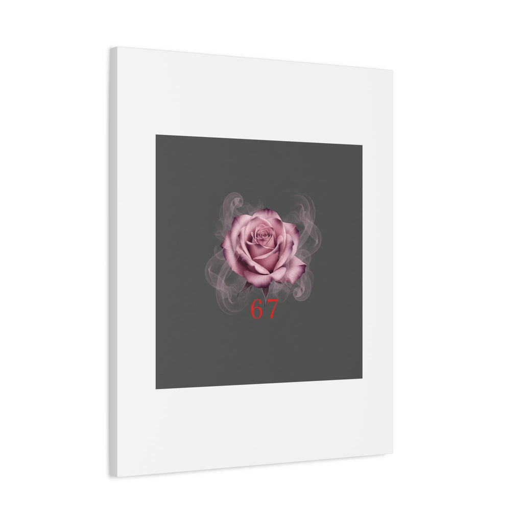 6 7 Valentine's Canvas | Viral Gothic Rose Wall Art | 6 7 Meaning Dark Romance