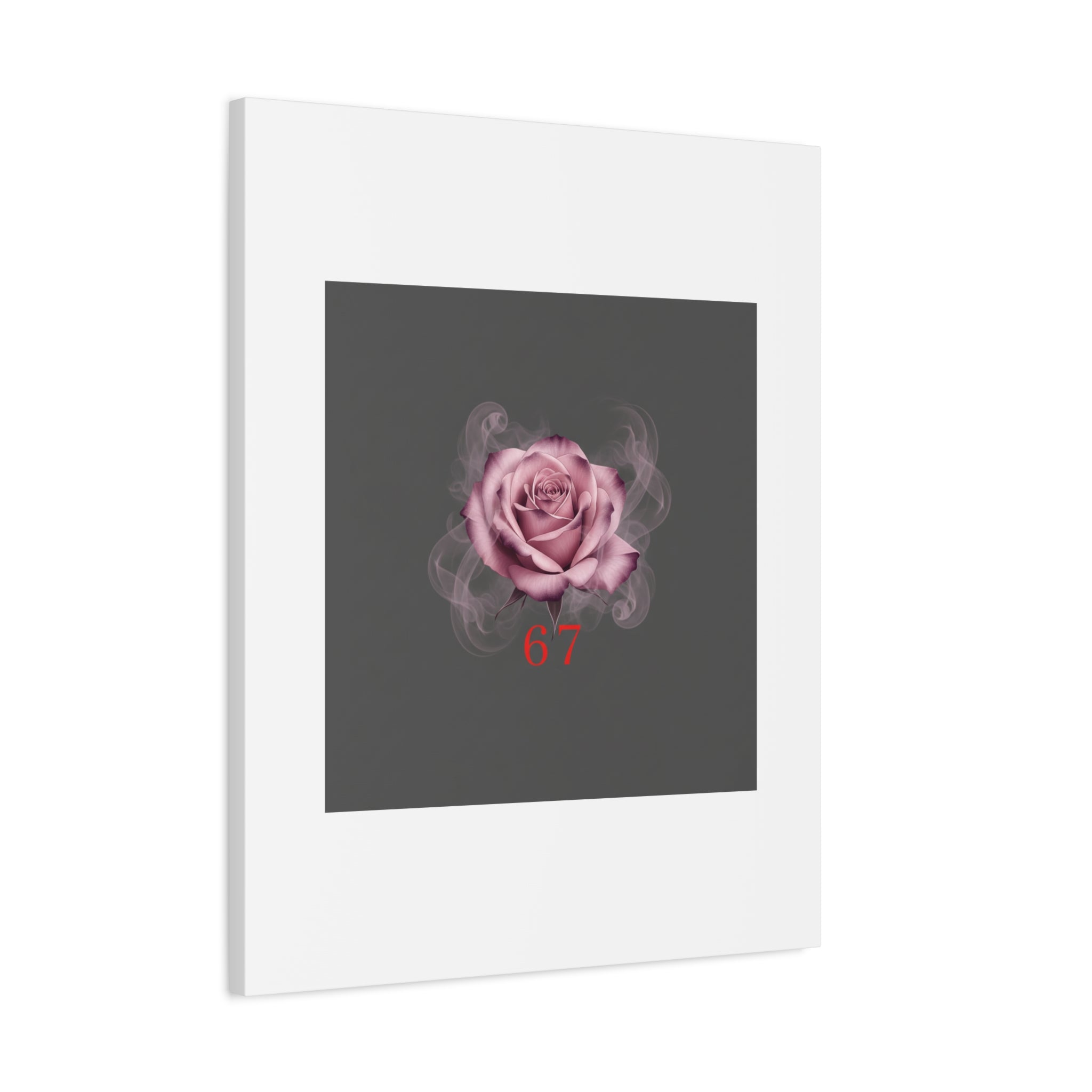 6 7 Valentine's Canvas | Viral Gothic Rose Wall Art | 6 7 Meaning Dark Romance