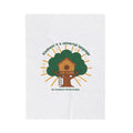 Kindness Is a Universal Language Plush Blanket | eco humor, sustainable living