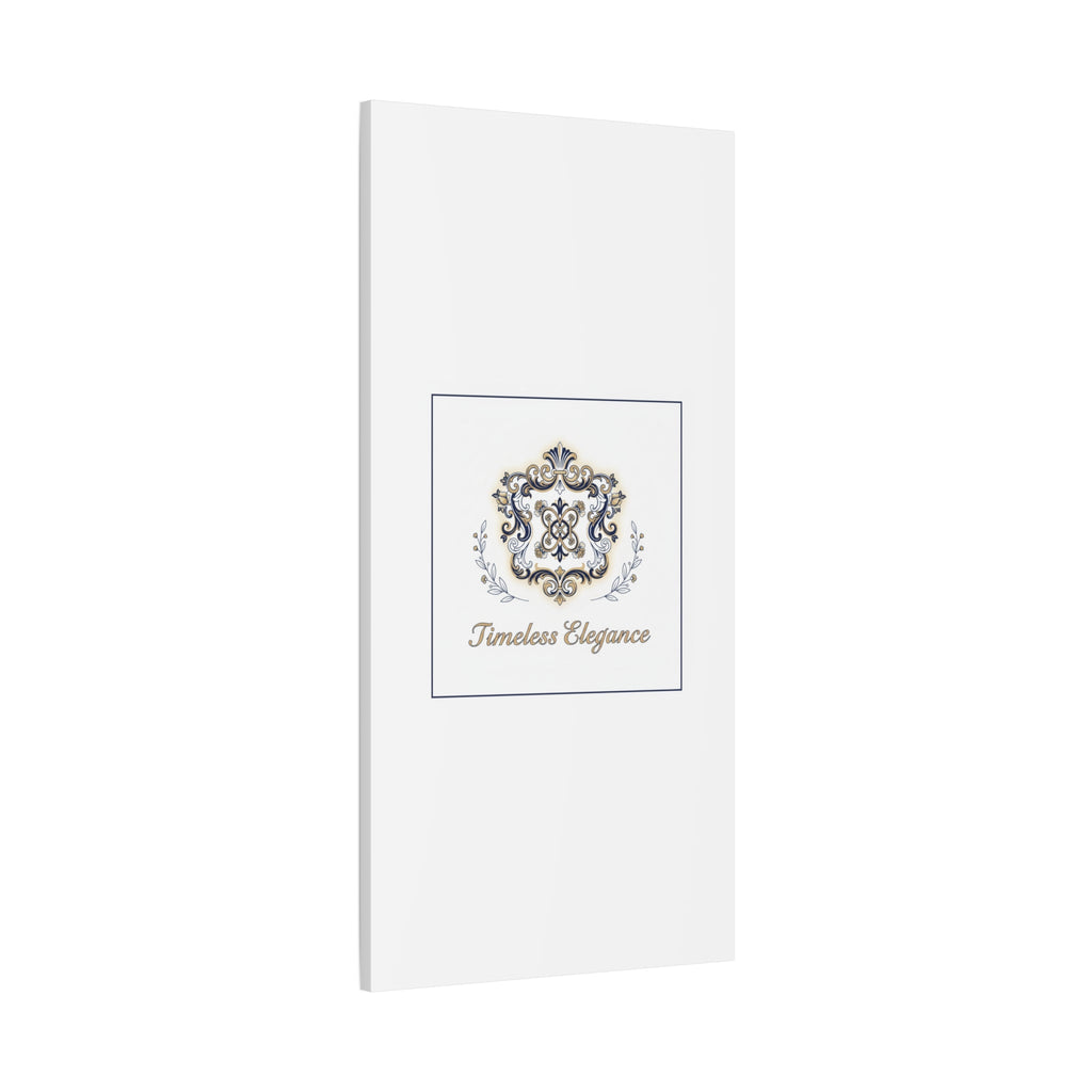 Ornate Brooch Emblem Canvas | Vintage Formalwear Accents, Baroque Print