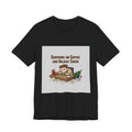Surviving on Coffee and Holiday Cheer Tee | holiday stress shirt, festive but tired