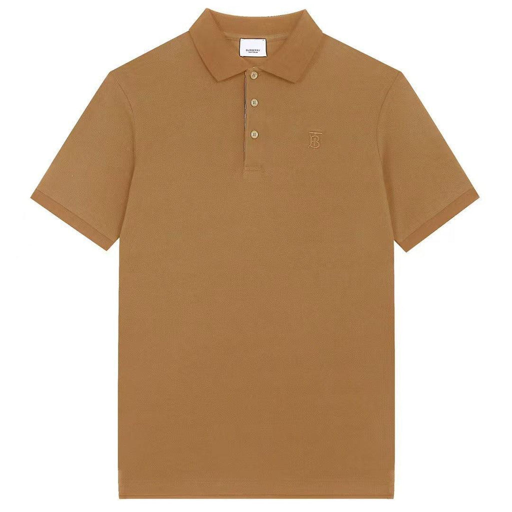 Burberry Brown T-Shirt With Collar