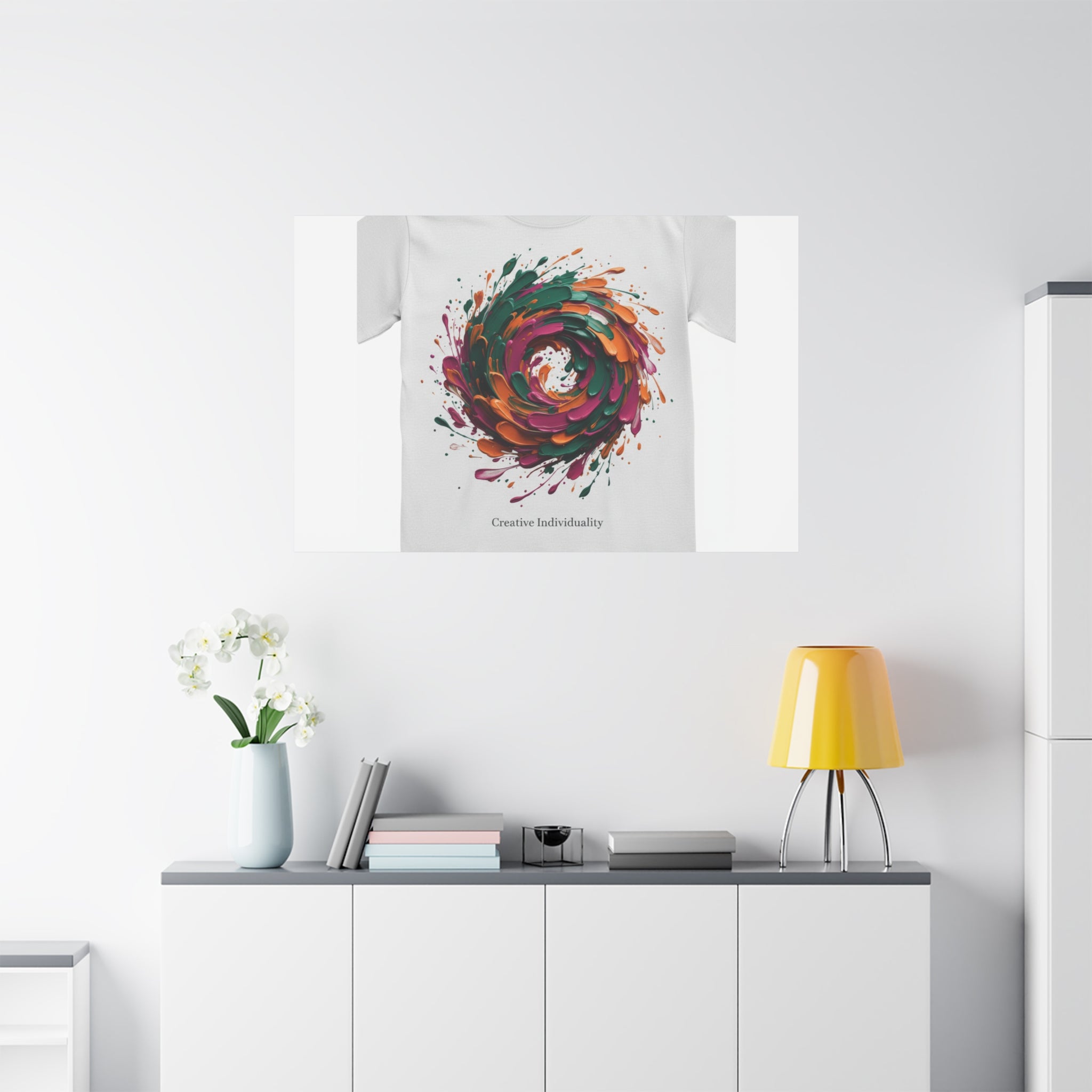 Painterly Abstract Floral Swirl Canvas | Matte Stretched Canvas