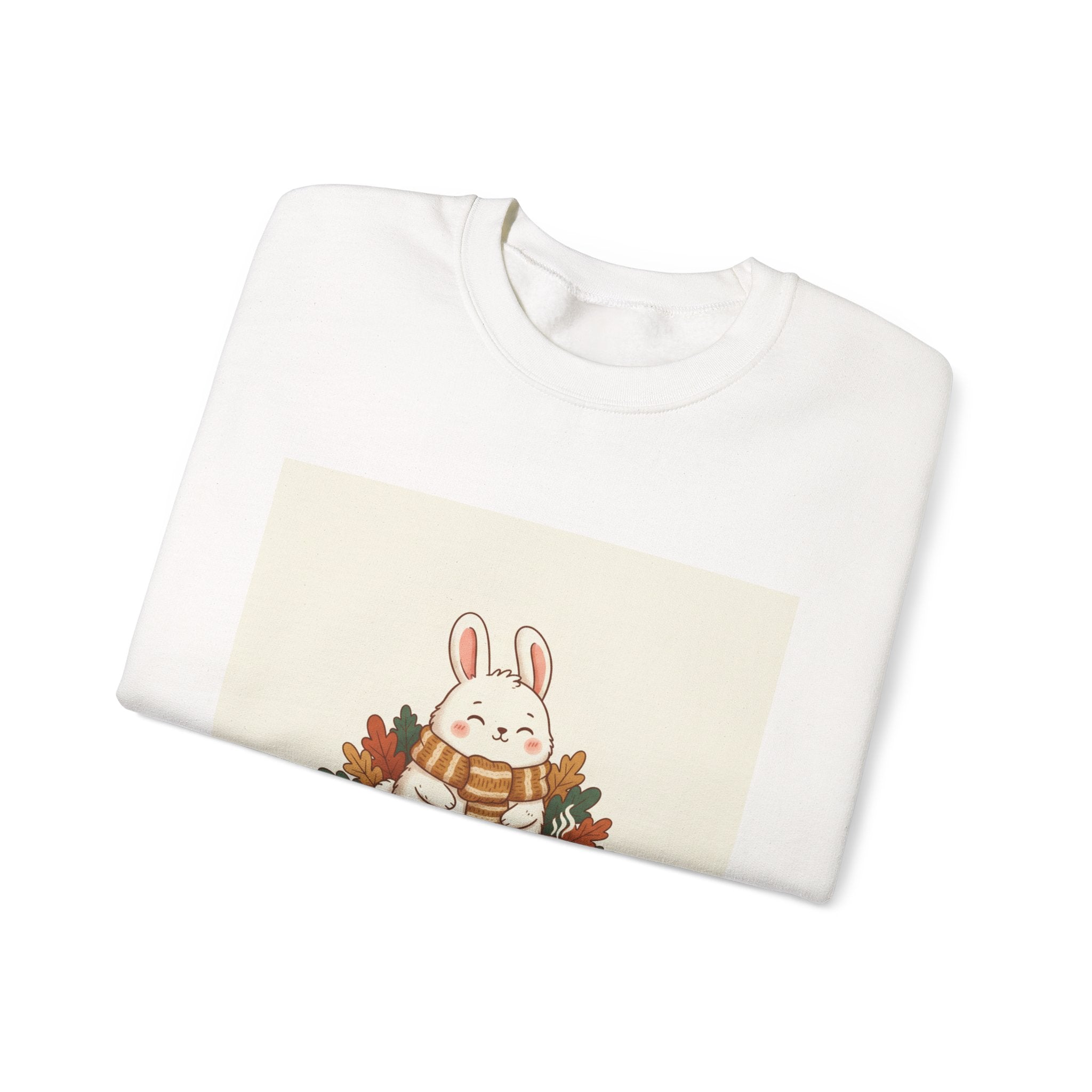Stay Cozy Bunny sweatshirt | cute animal illustration, winter forest art