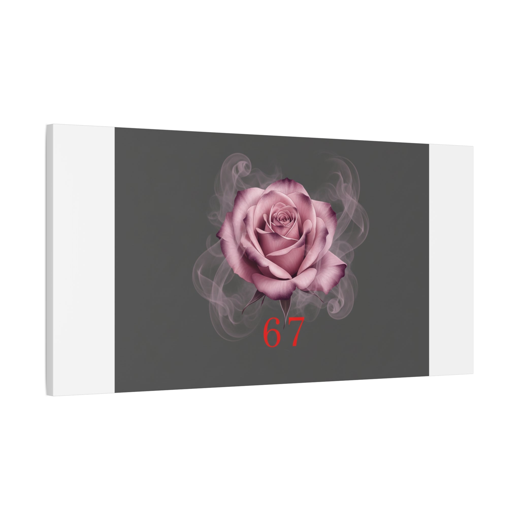 6 7 Valentine's Canvas | Viral Gothic Rose Wall Art | 6 7 Meaning Dark Romance