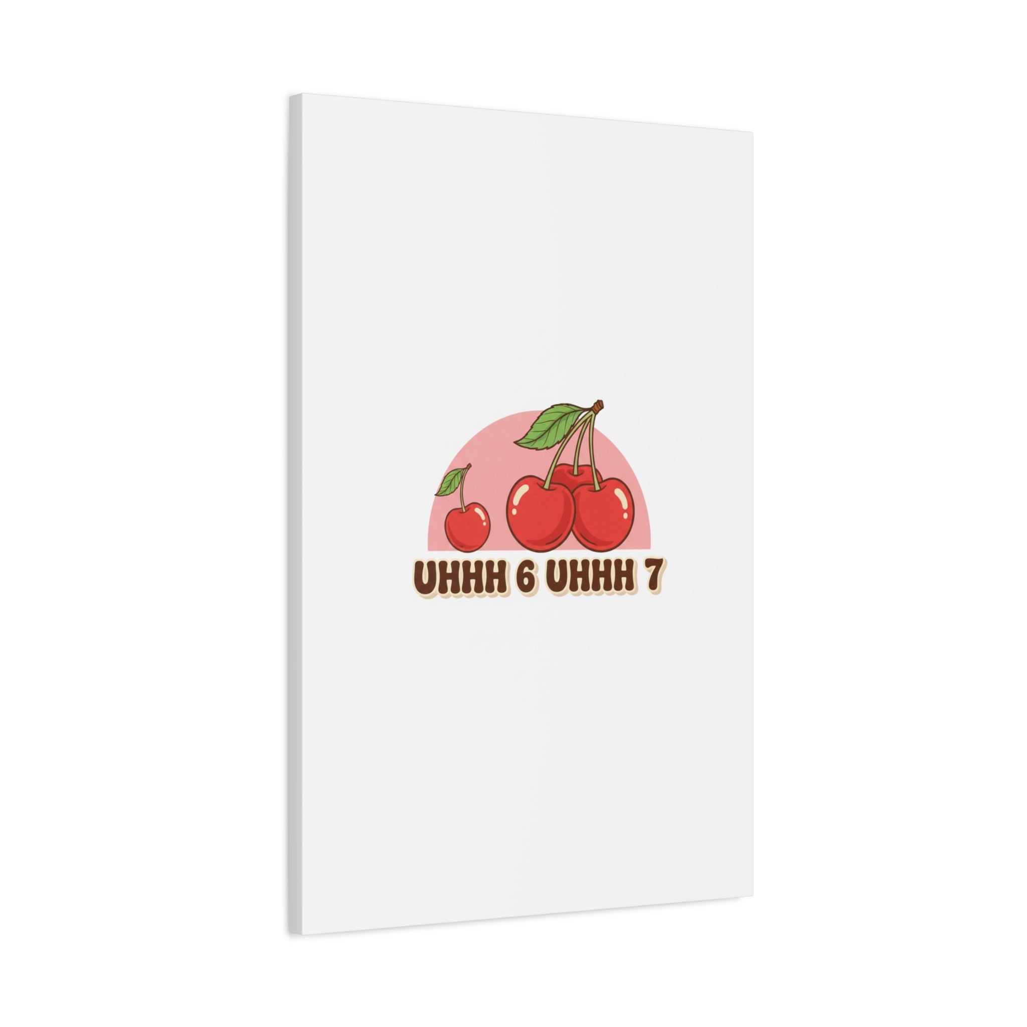 Six Severn Cherry Retro Graphic Canvas | kawaii fruit print, vintage cherry design