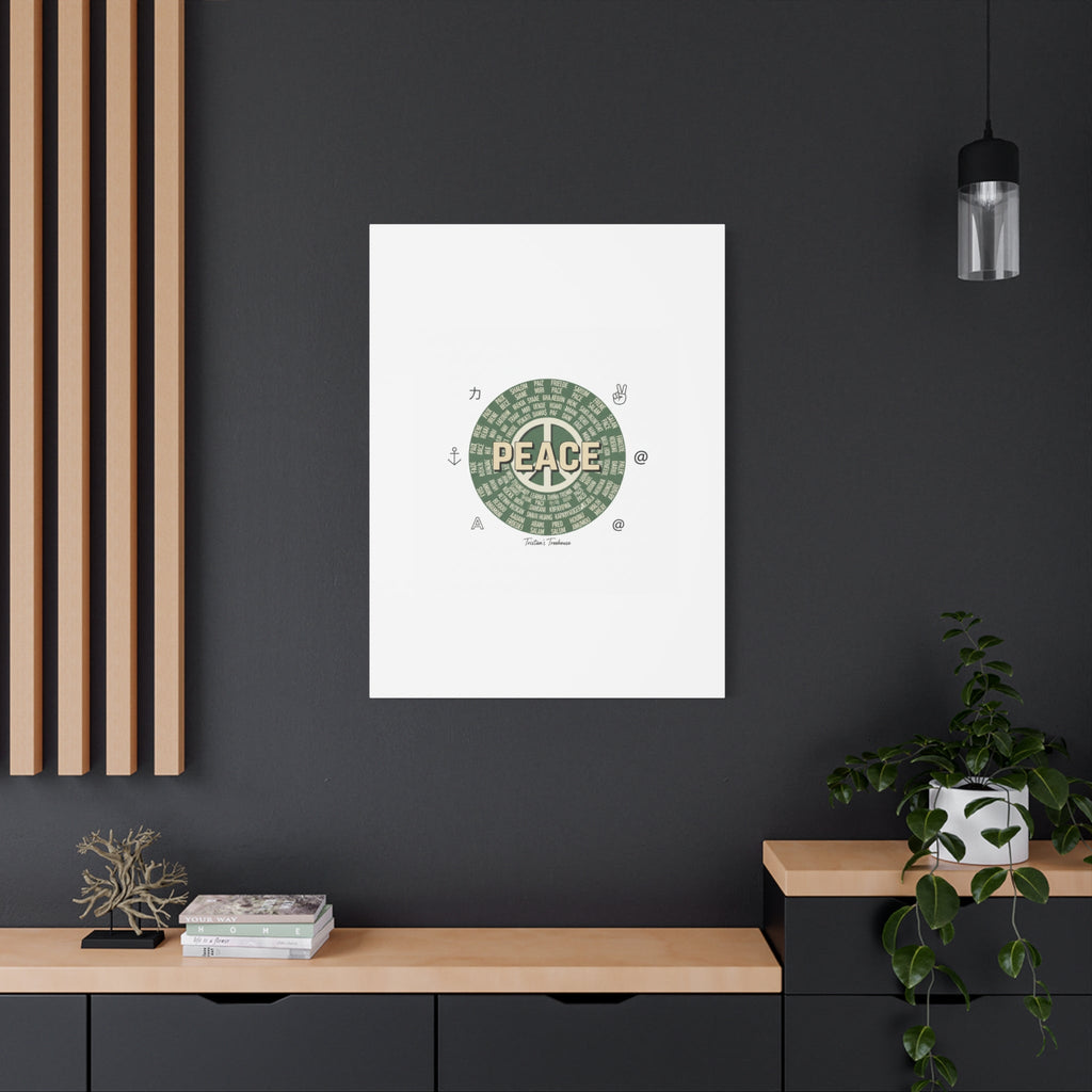 Peace doodle canvas | hand drawn sketch aesthetic, handwritten message
