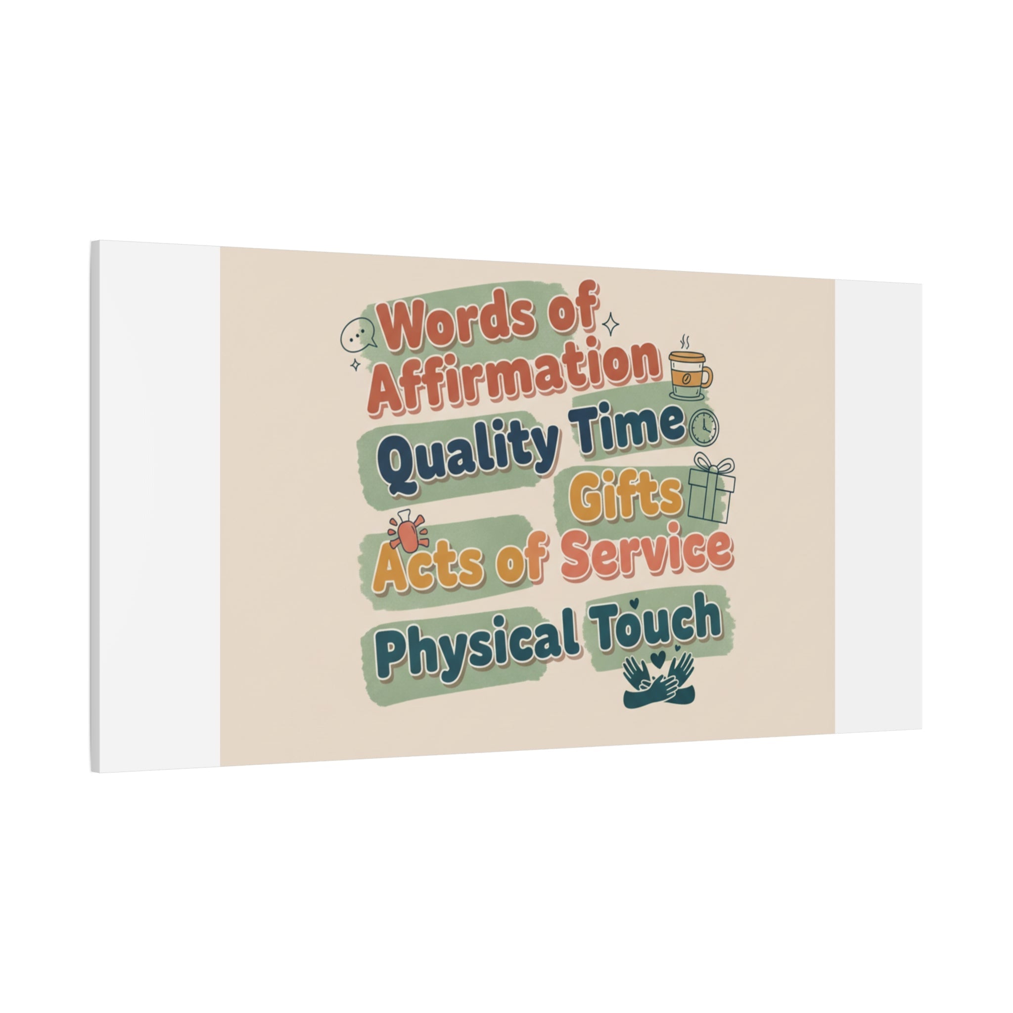 Love Languages List Matte Canvas Wall Art | love language meme, relationship humor