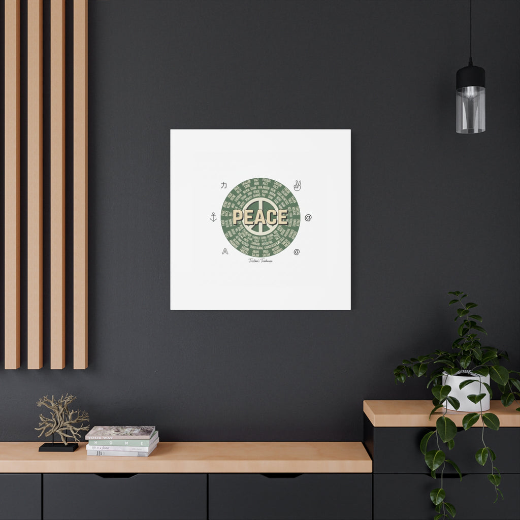 Peace doodle canvas | hand drawn sketch aesthetic, handwritten message