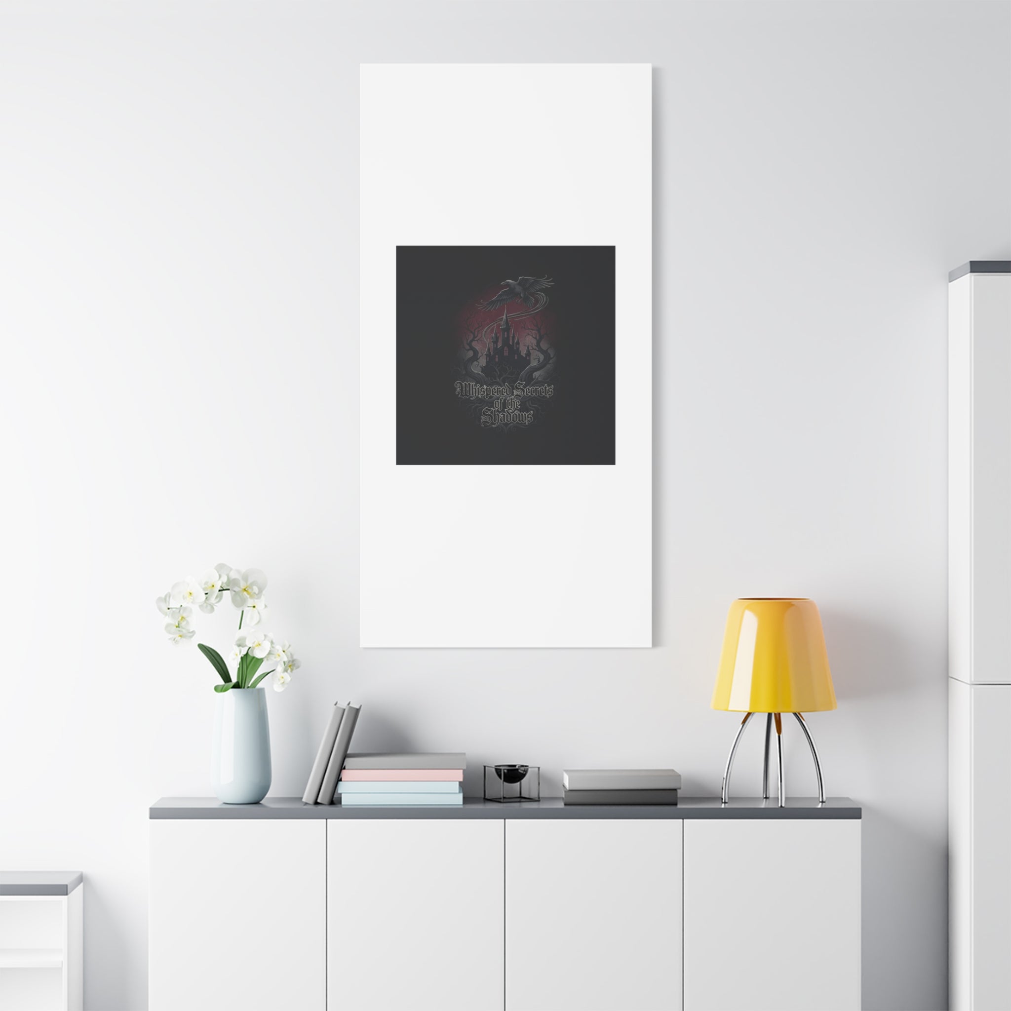 Whispered Secrets of the Shadows Castle Wall Art, Matte Canvas | Gothic Medieval Decor