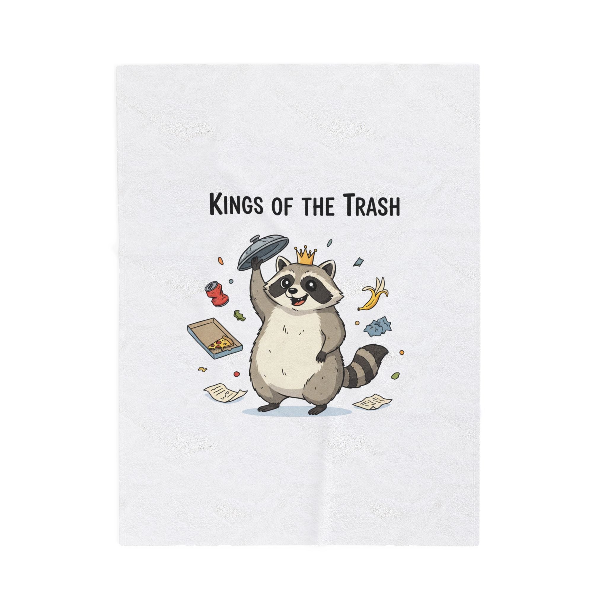 Kings of the Trash Raccoon Blanket | trash panda, raccoon doodle