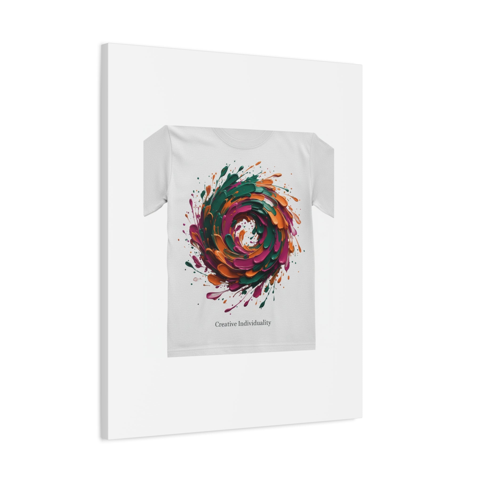 Painterly Abstract Floral Swirl Canvas | Matte Stretched Canvas
