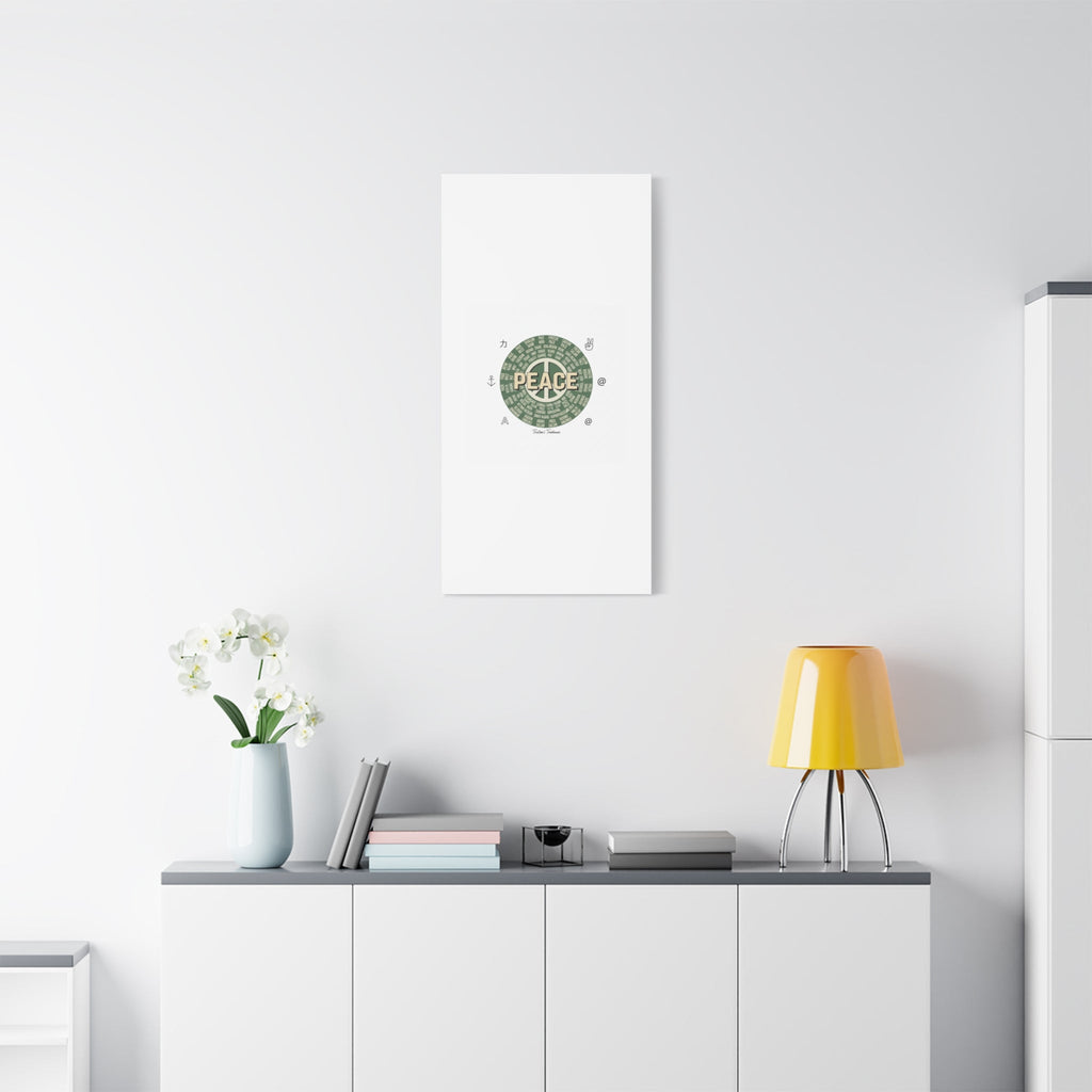 Peace doodle canvas | hand drawn sketch aesthetic, handwritten message