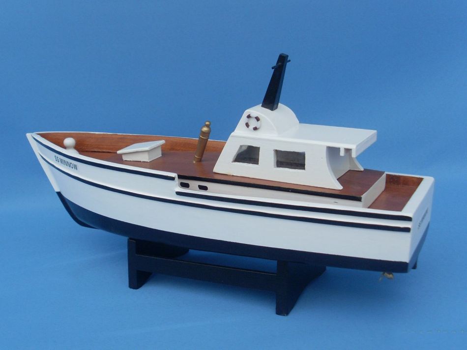 Wooden Gilligan's Island - Minnow Model Boat 14""