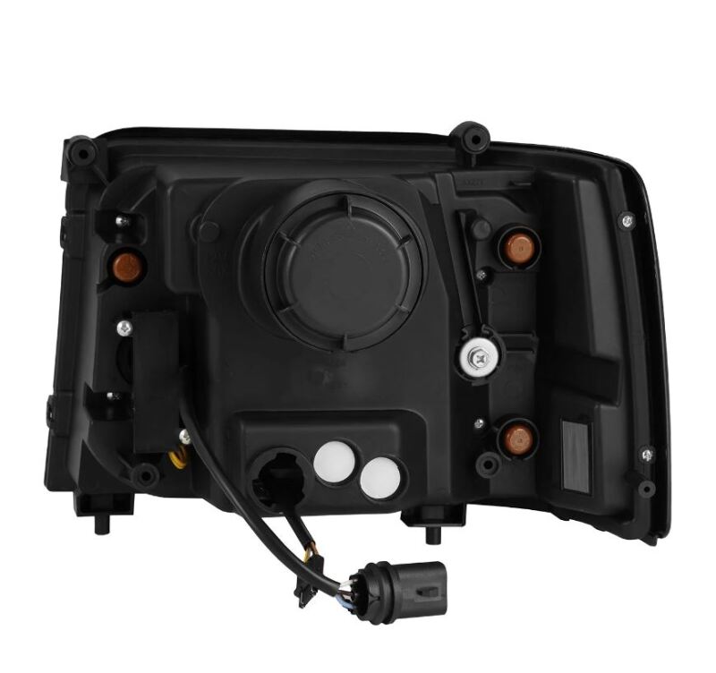 AlphaRex 92-96 Ford F-Series/Bronco LUXX-Series Proj Headlights Blk w/Actv Light SeqSig & SBDRL 880268 *Discontinued