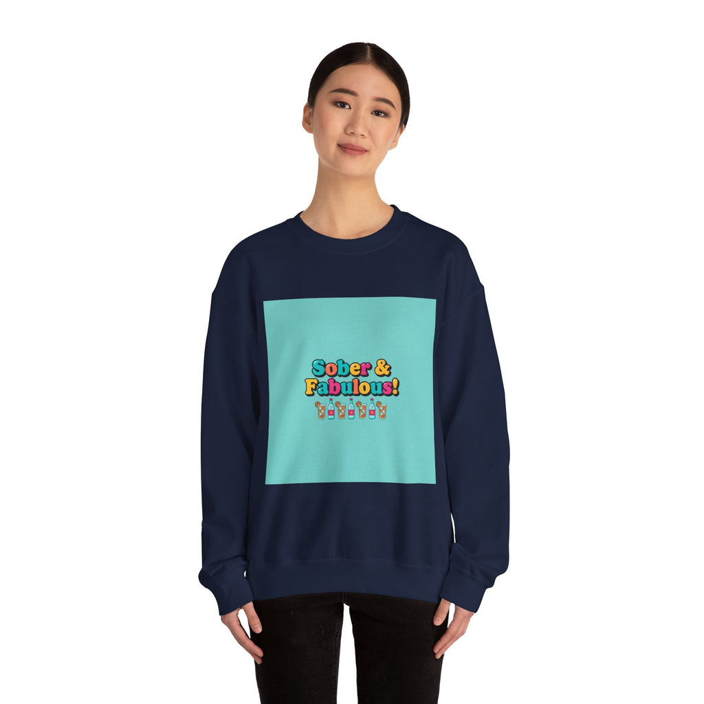 Sober & Fabulous Crewneck Sweatshirt, Dry January, Mocktail Trend