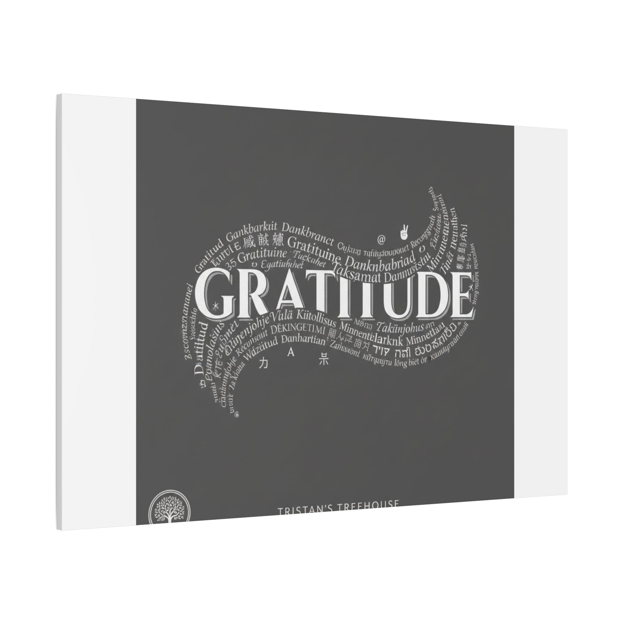 Gratitude Wall Art Matte Canvas | Tiny Treats, sweet uplifting print
