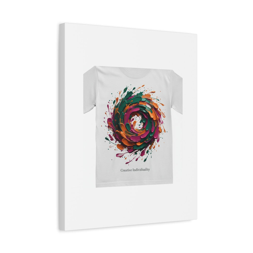 Painterly Abstract Floral Swirl Canvas | Matte Stretched Canvas