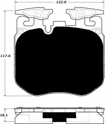 Porterfield Brake Pads for 2016 BMW 750iX M Sport Pkg