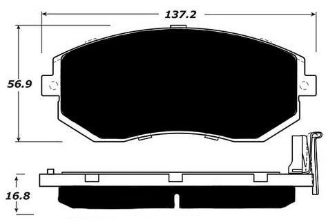 Porterfield Brake Pads for 2014 SUBARU OUTBACK 2.5i