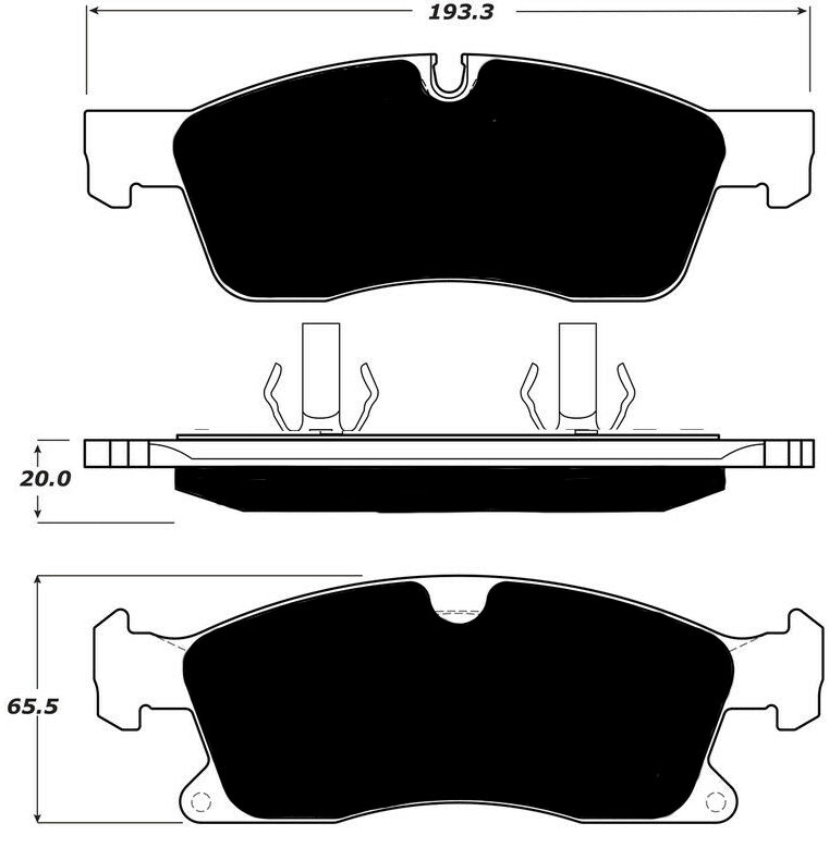 Porterfield Brake Pads for 2015 MERCEDES-BENZ ML250 (AMG EXTERIOR PKG)