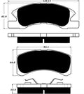 Porterfield Brake Pads for 2016 MITSUBISHI Mirage