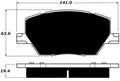 Porterfield Brake Pads for 2016 FIAT 500x