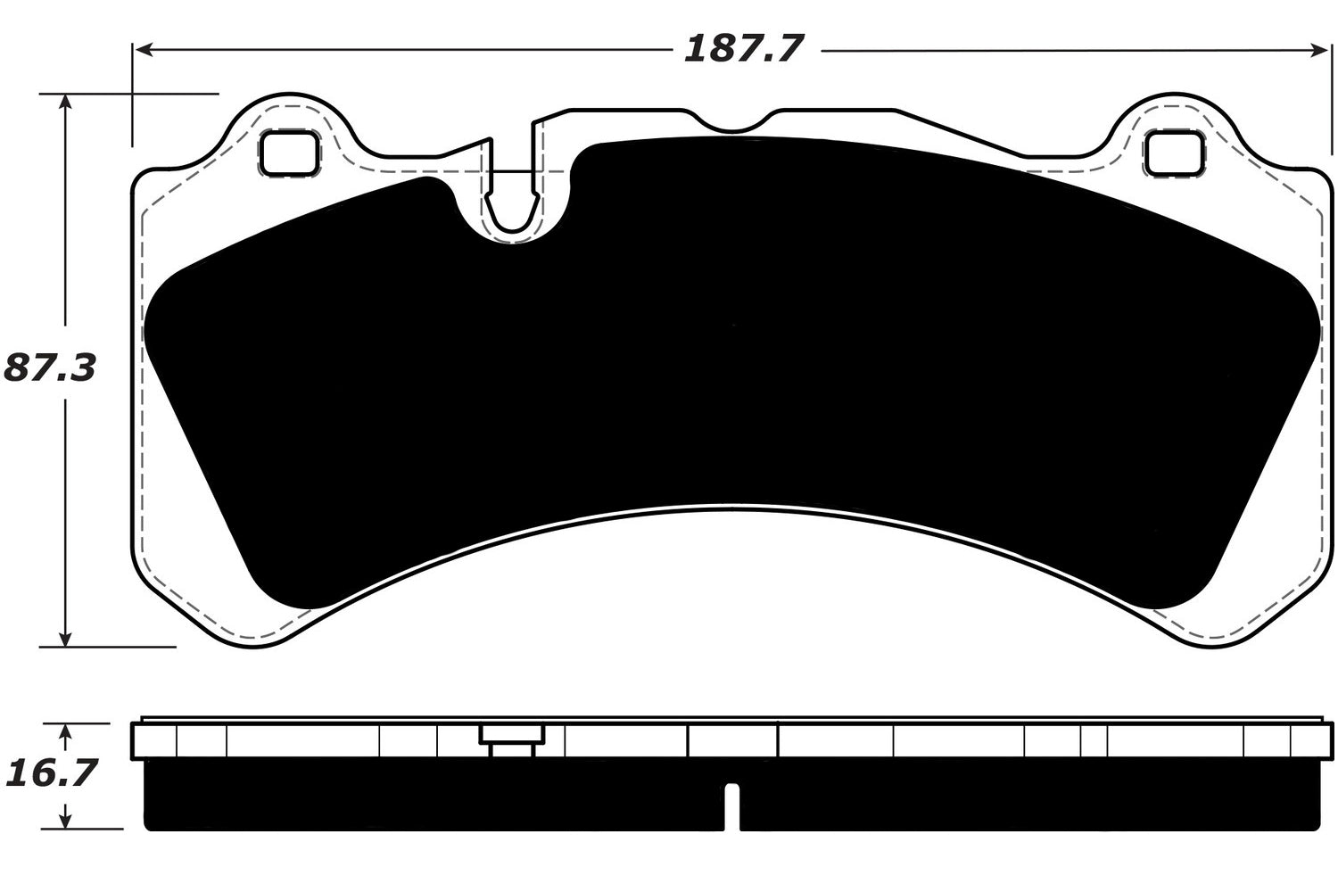 Porterfield Brake Pads for 2015 VOLVO S60 370.5mm Front Discs