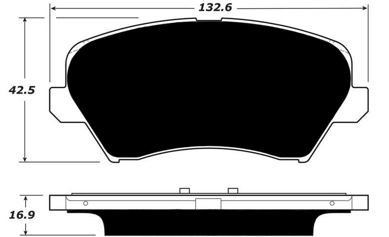 Porterfield Brake Pads for 2014 HYUNDAI VELOSTER-Non Turbo