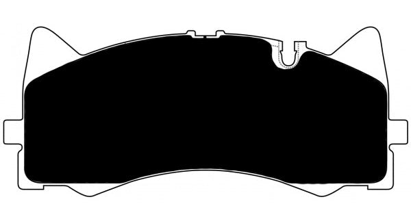 Porterfield Brake Pads for 2016 MERCEDES-BENZ C63 AMG incl S w/Silver Calipers