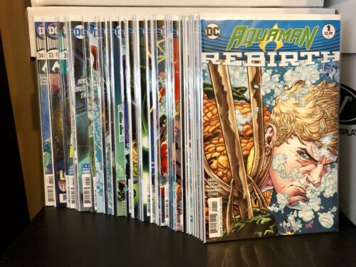 Aquaman #1-34 W/ Rebirth 1 And Annual 1 Complete Set 1st Print 2016 DC Comics