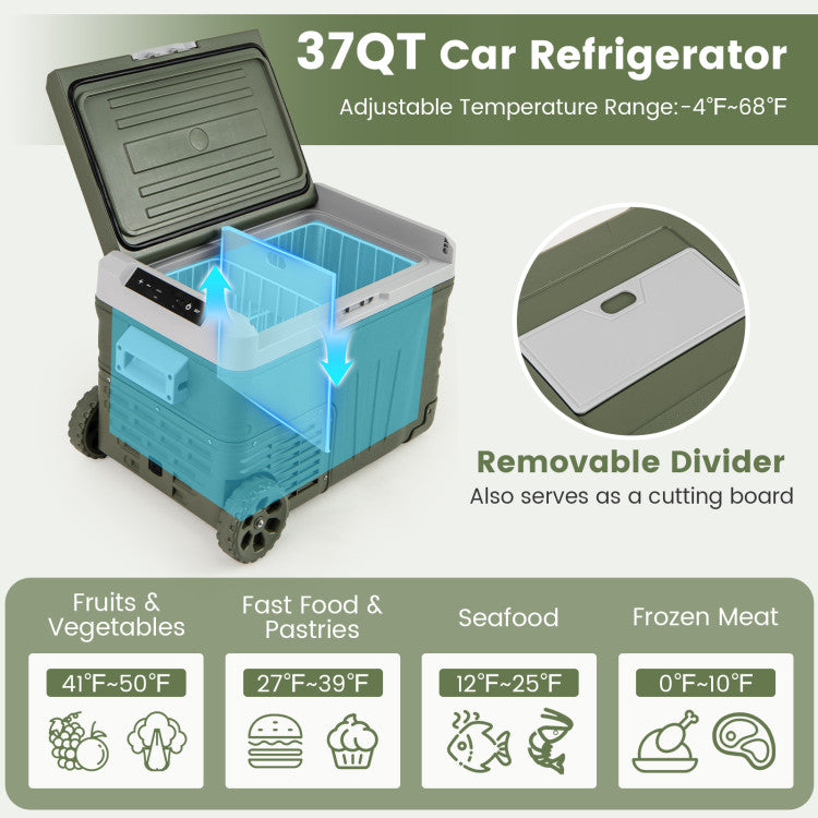 12 Volt Car Refrigerator Portable Car Fridge with Adjustable Range