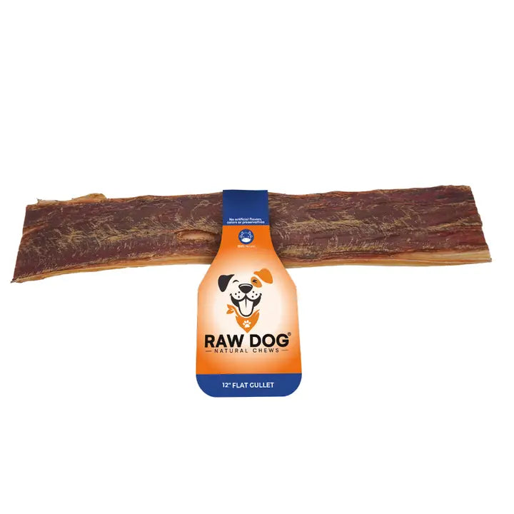 🐄🦴 12" Flat Beef Gullet – Natural Single-Ingredient Dog Chew