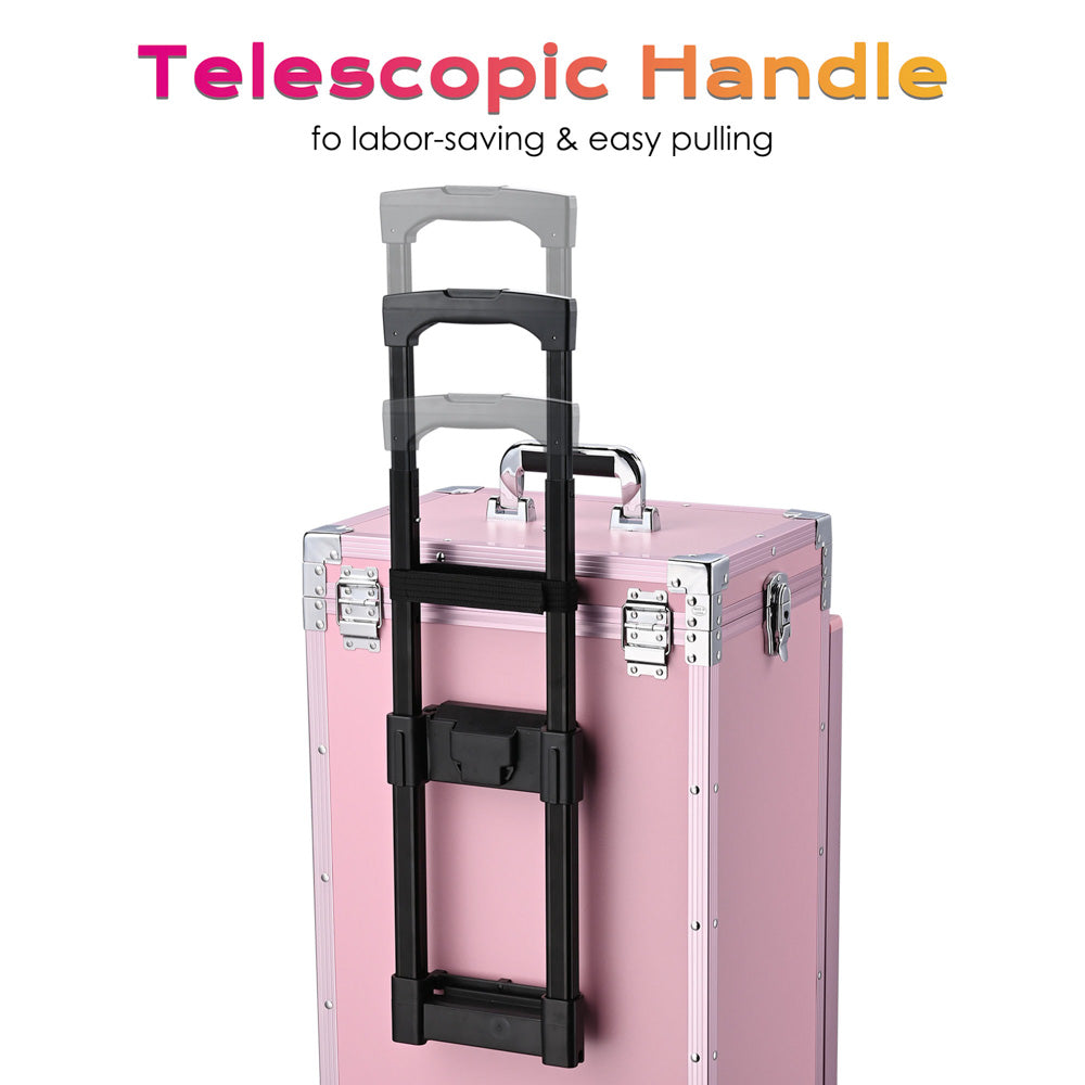 Byootique Nail Table Makeup Station Speaker Drawers Mirror